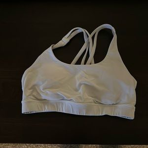 Women's Strappy Sports Bra - Light Gray